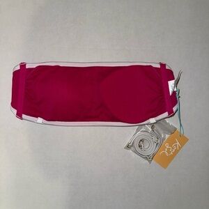 Kona sol hot pink and white bathing suit top nwt size small